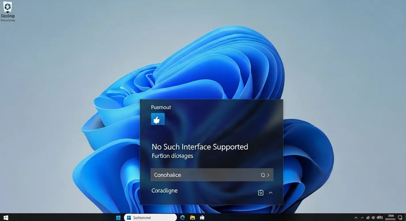 No Such Interface Supported" Error in Windows
