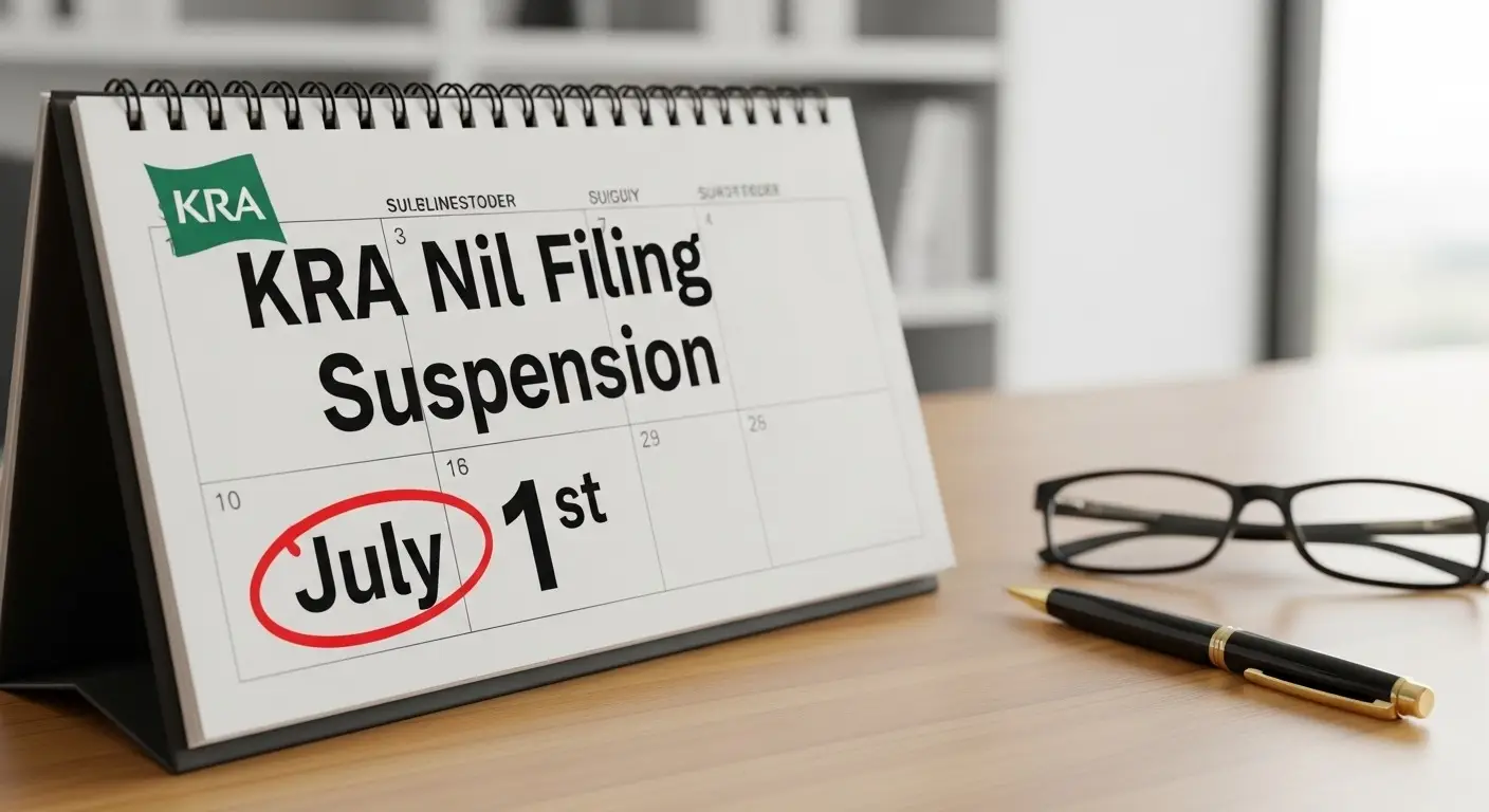 KRA nil filing suspension