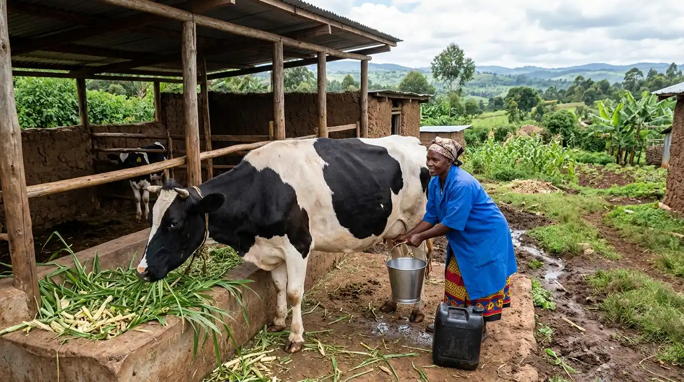 High-Yielding Dairy Cow in Kenya